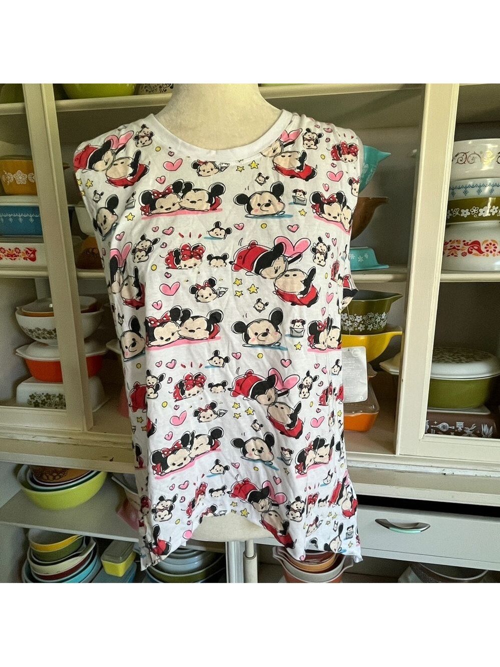 Disney Store Mickey and Minnie Tsum Tsum Tee - Size Small